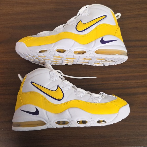 Nike Air Max Uptempo \'95 White/Amarillo-Court Purple Size Men\'s 8.5 CK0892-102 main image 4